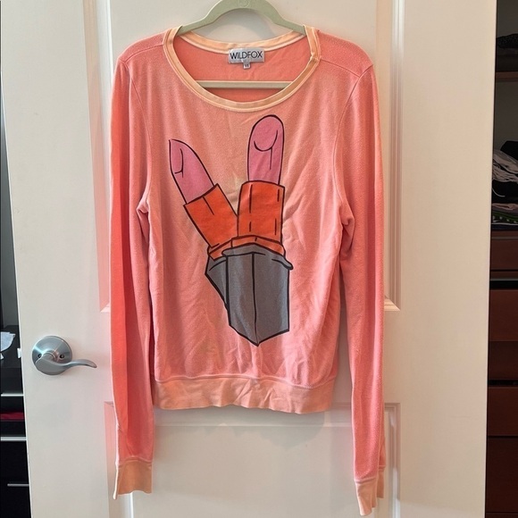 Wildfox Pink Lipstick Sweatshirt - Picture 2 of 16